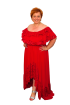Plus size spoločenské šaty s krajkou Carmen